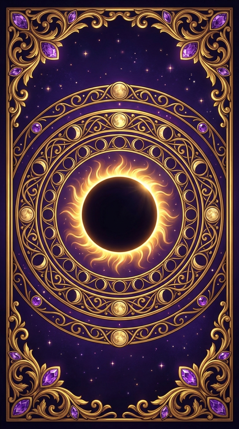 Eclipse corona card back