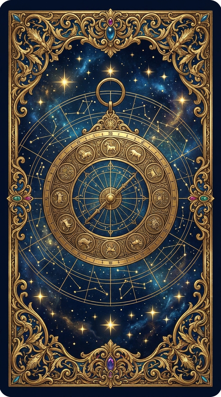 Zodiac astrolabe card back