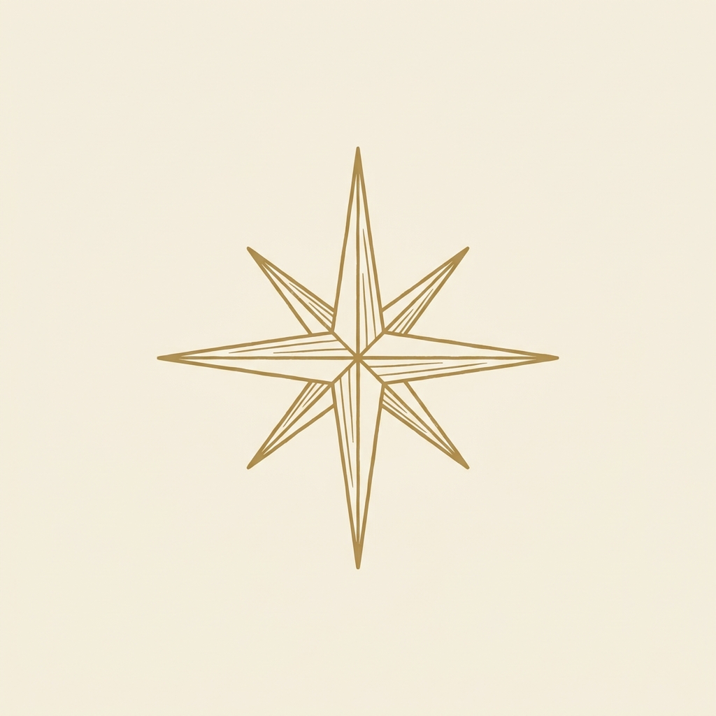 Eight-pointed compass star